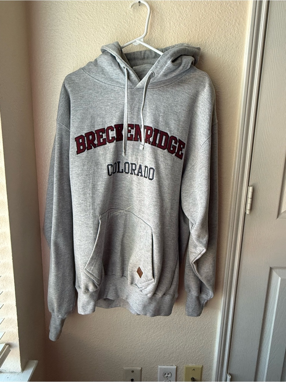 Gray Breckenridge Colorado Pullover Hoodie